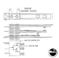 Leaf switch - flipper Gottlieb cabinet dual contact