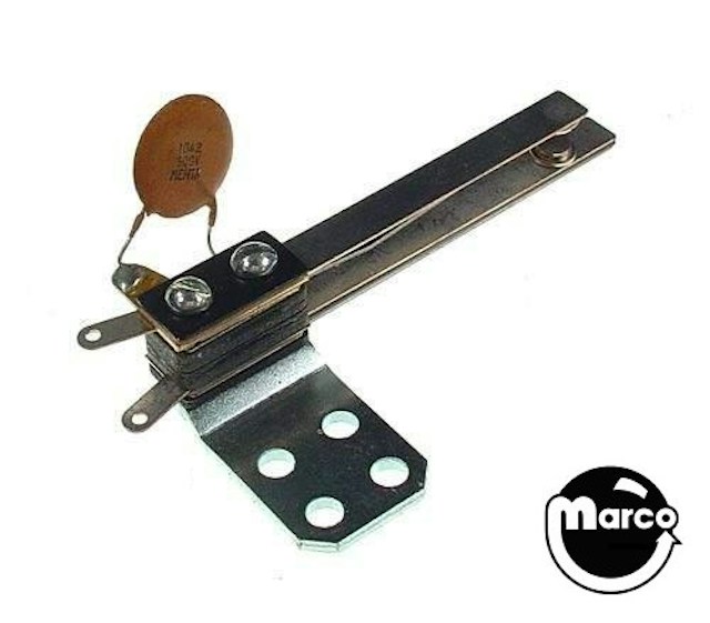 Leaf switch & bracket - flipper cabinet Gottlieb left