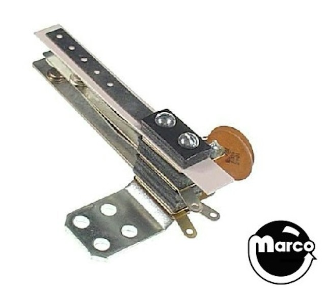 Leaf switch & bracket - flipper cabinet Gottlieb right double contact