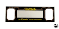 CUE BALL WIZARD (Gottlieb) Speaker panel
