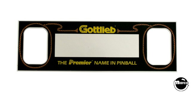 CUE BALL WIZARD (Gottlieb) Speaker panel