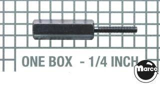 Hex spacer 3/8 inch m-f 8-32 x 1-1/4 inch black
