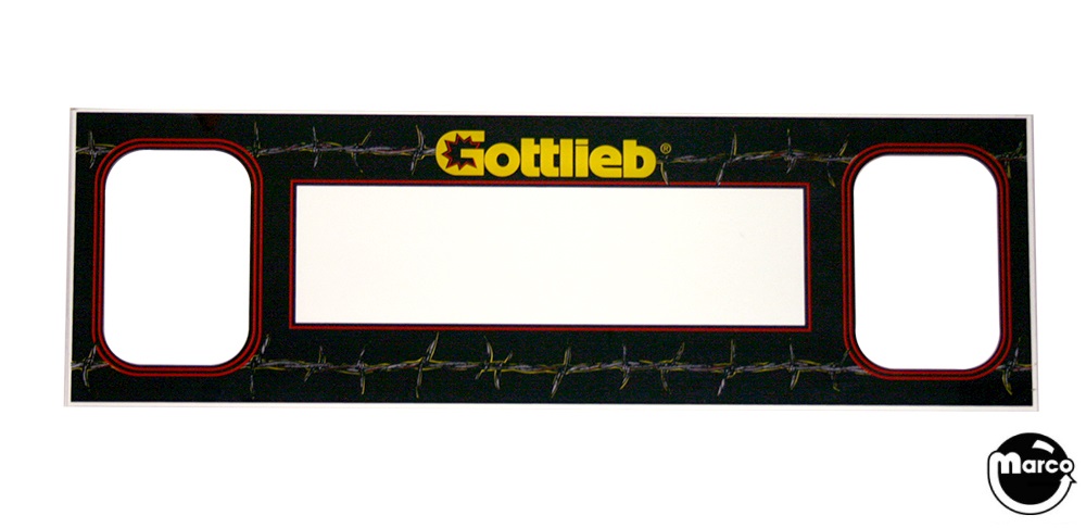 BARB WIRE (Gottlieb) Speaker panel