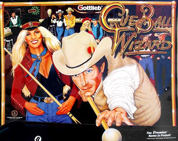 28833-734 - CUE BALL WIZARD (Gottlieb) Translite - Marco