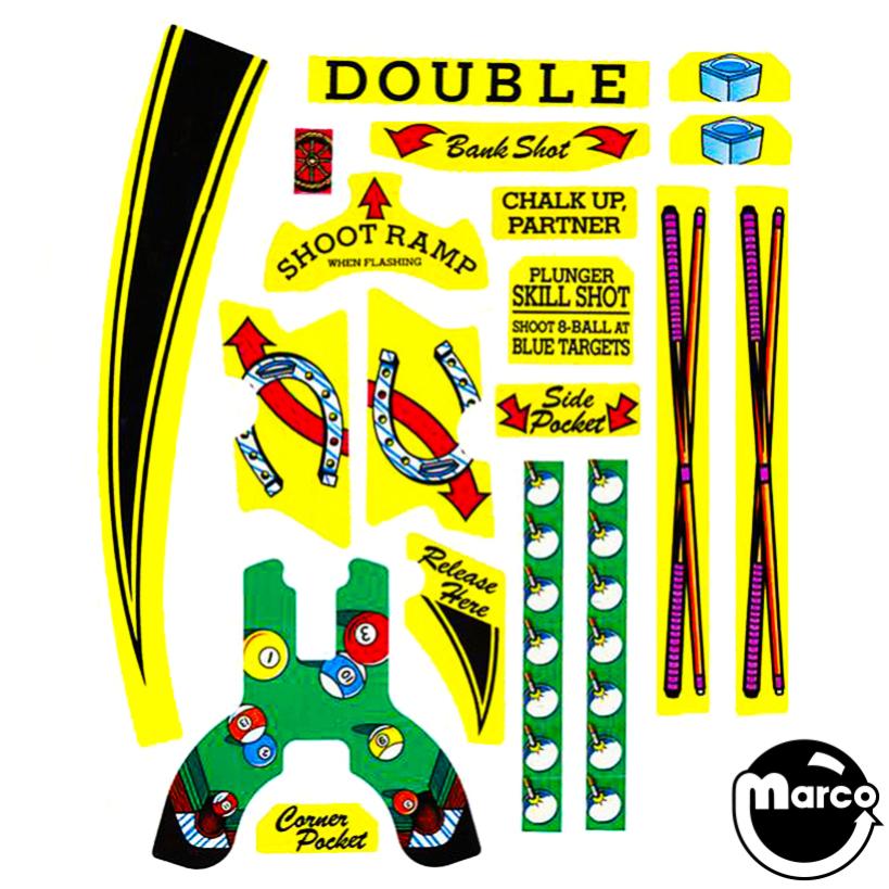 CUE BALL WIZARD (Gottlieb) Decal set 
