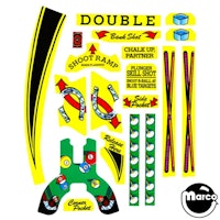 CUE BALL WIZARD (Gottlieb) Decal set DL734