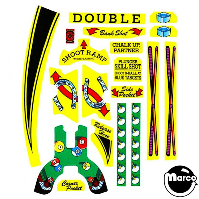 CUE BALL WIZARD (Gottlieb) Decal set