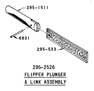 Flipper plunger & link CCM