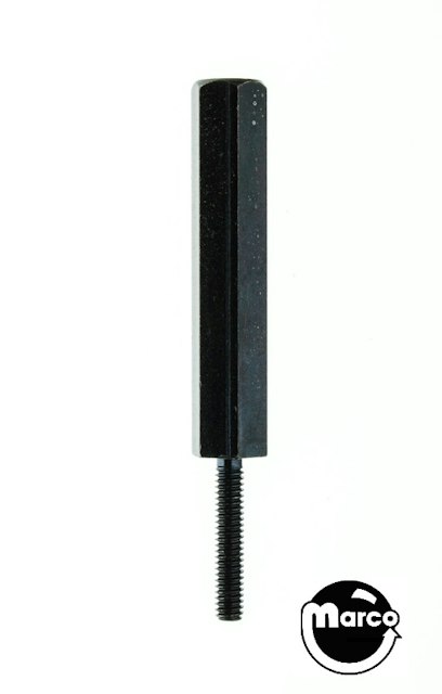 Hex spacer 3/8 inch m-f 8-32 x 2 inch black