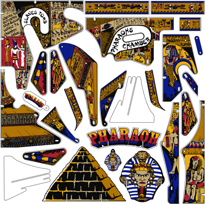 PHARAOH (Williams) Plastic set 30C-504