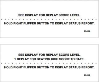 RESCUE 911 (Gottlieb) Score Cards (4)