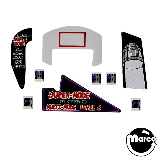 SHAQ ATTAQ (Gottlieb) Decal set DL743