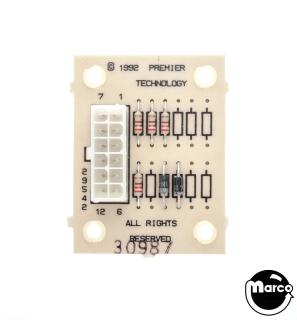 Resistor board Gottlieb A13 C-29542