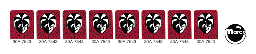 TRI ZONE (Williams) Decal set 8 pc.