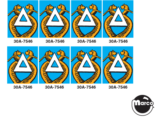 TIME WARP (Williams) Decals targets (8)