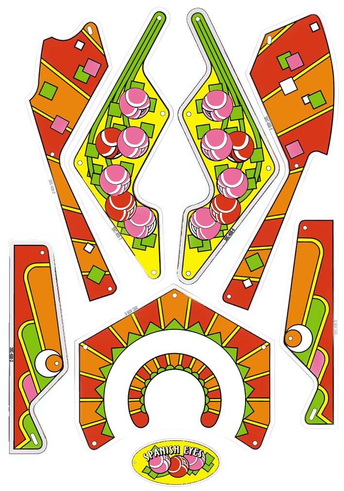 SPANISH EYES (Williams) Plastic set PP1686