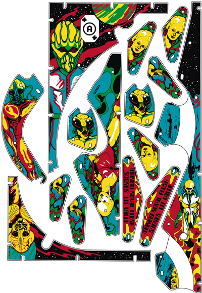 30C-501-XX - ALIEN POKER (Williams) Plastic set - Marco