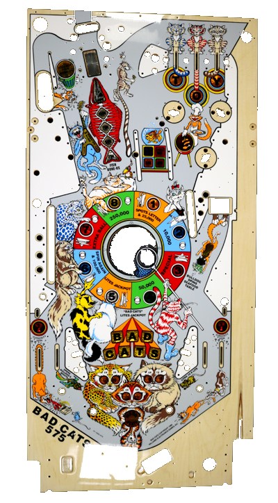BAD CATS (Williams) Playfield