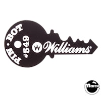 PINBOT (Williams) Plastic key fob