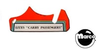 TAXI (Williams) Plastic "Carry Passengers"