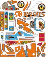 BAD CATS (Williams) Plastic set
