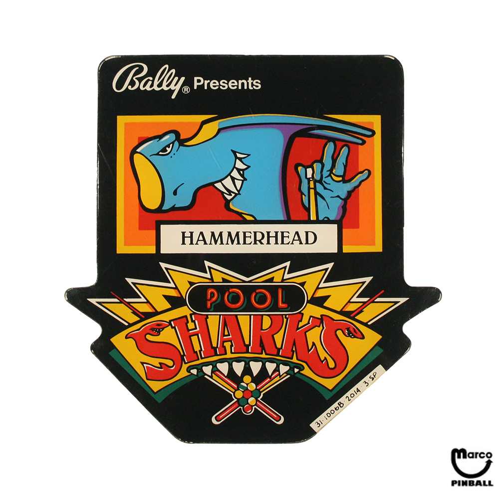 POOL SHARKS (Bally) Promo Hammerhead plastic