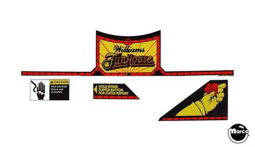 FUNHOUSE (Williams) Apron decal set