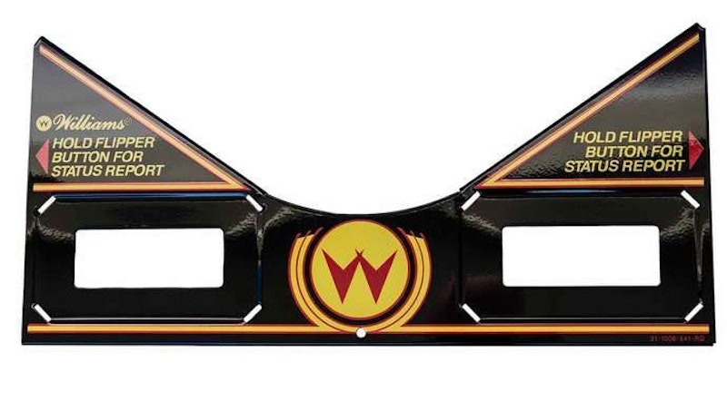 Apron Métal Pour Flipper Williams - Miss-O / Cue-T, Original, Occasion