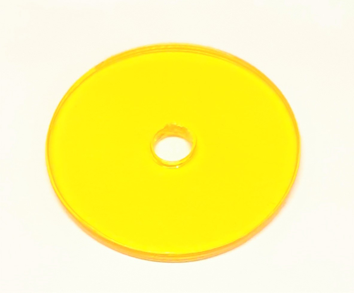 Washer - PETG yellow 1 inch OD #6