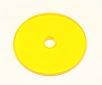 Washer - PETG yellow 1 inch OD No.6
