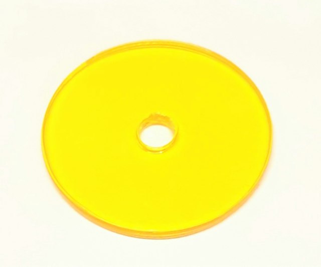 Washer - PETG yellow 1 inch OD #6