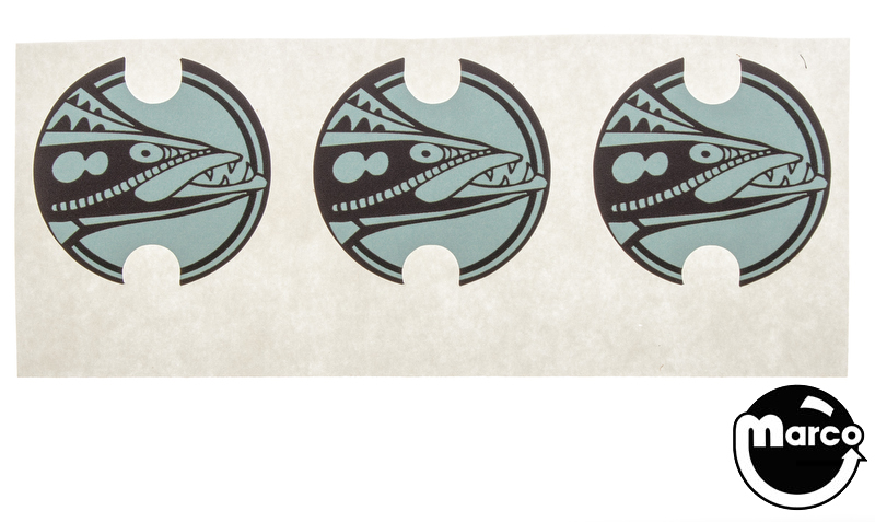 BARRACORA (Williams) Decals pop bumper caps (3)