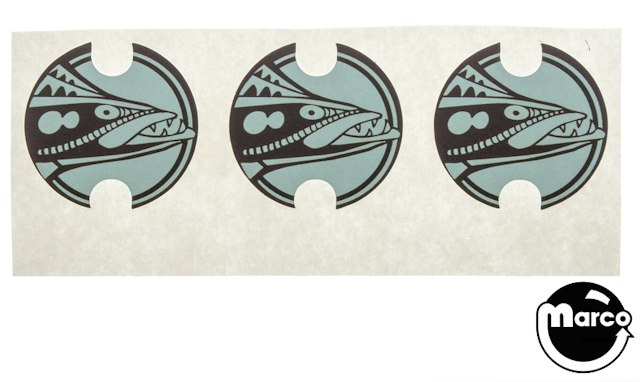 BARRACORA (Williams) Decals pop bumper caps (3)