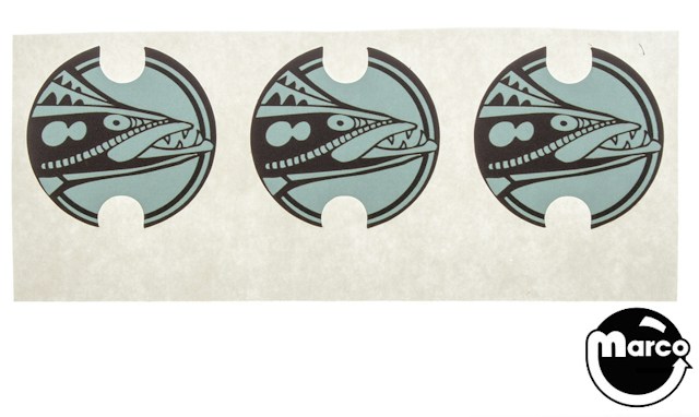 BARRACORA (Williams) Decals pop bumper caps (3)