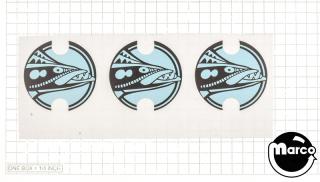 BARRACORA (Williams) Decals pop bumper caps (3)
