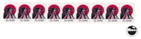 COSMIC GUNFIGHT (Williams) target decals