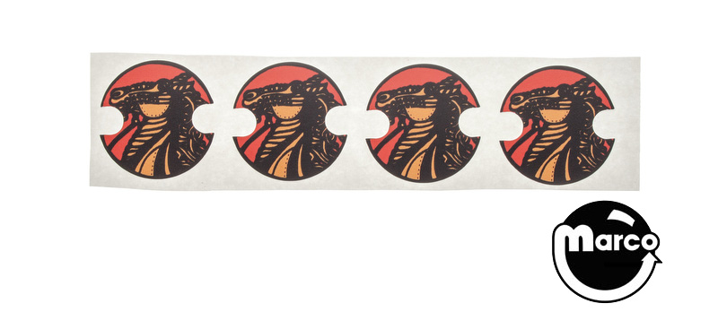 COSMIC GUNFIGHT (Williams) Decals pop bumper caps (4)