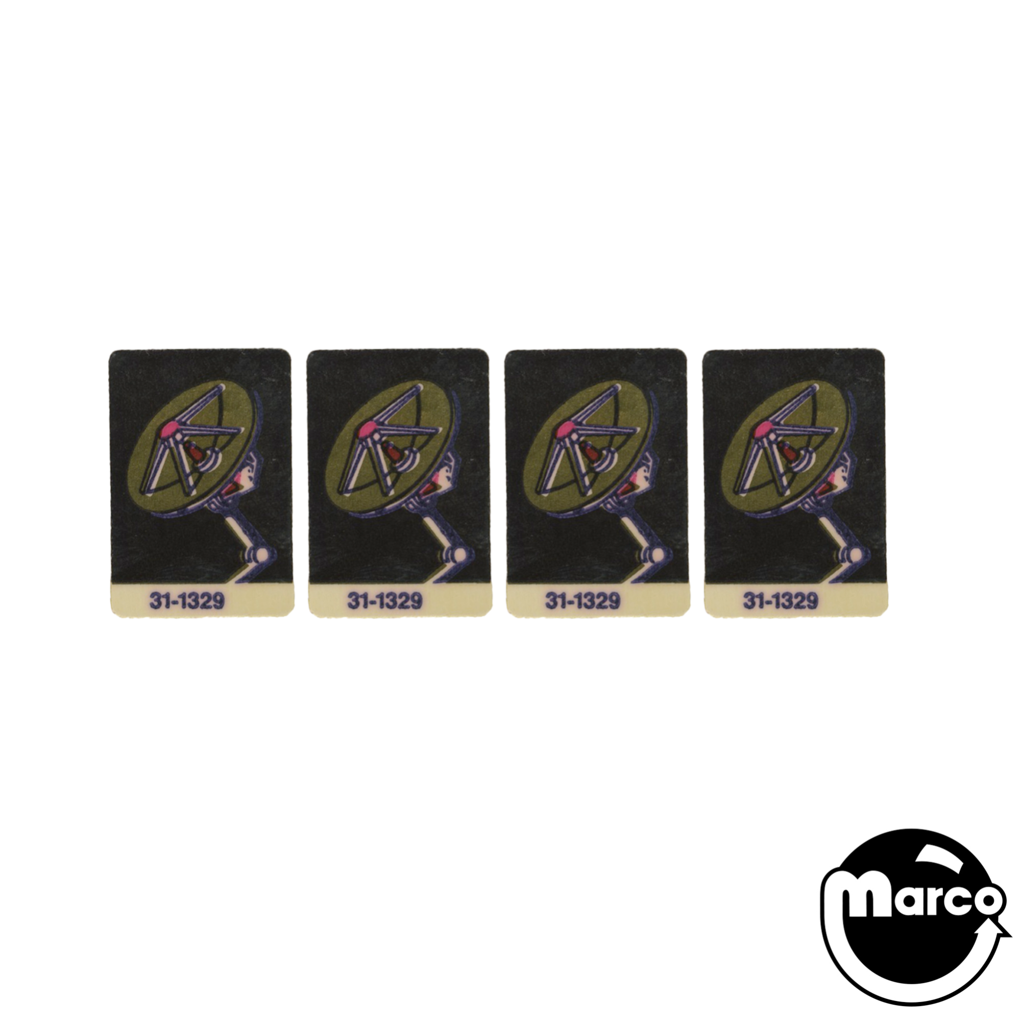 SPACE SHUTTLE (Williams) Late Production Target Decals (4)