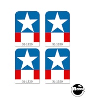 SPACE SHUTTLE (Williams) Early Drop Target Decals (4)