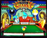 POOL SHARKS (Bally) Backglass