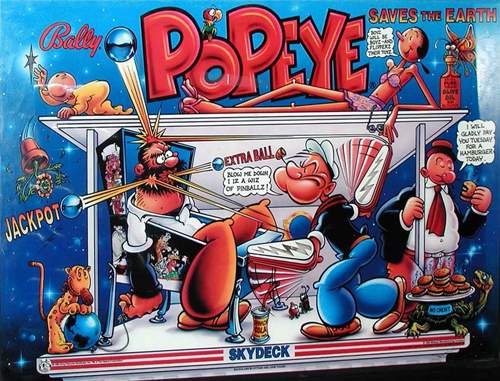 POPEYE (Bally) Translite