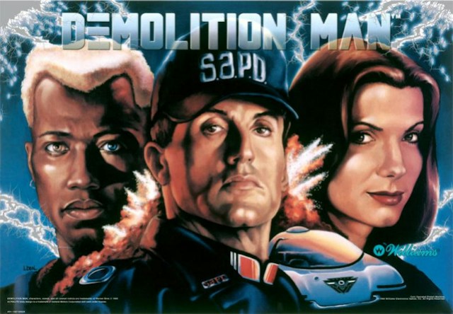 DEMOLITION MAN (Williams) Backglass