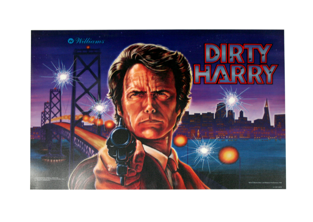 DIRTY HARRY (Williams) Backglass
