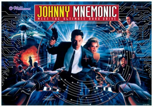 JOHNNY MNEMONIC (Williams) Backglass