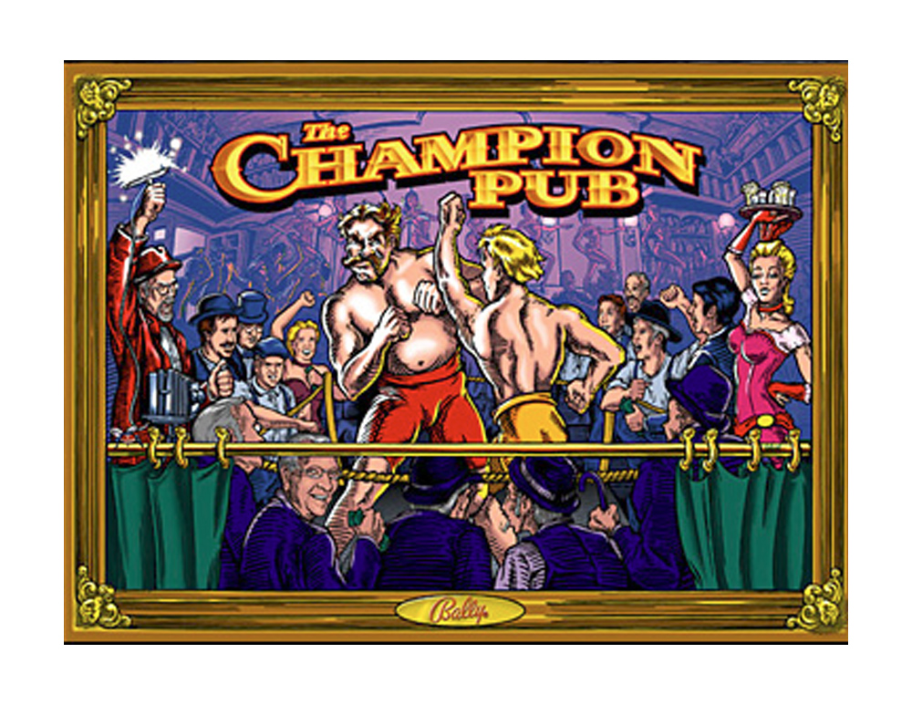 CHAMPION PUB (Bally) Backglass