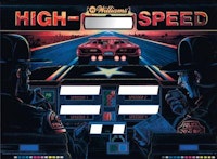 HIGH SPEED (Williams) Backglass
