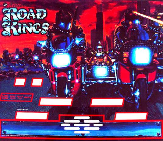 ROAD KINGS (Williams) Plexi Backglass
