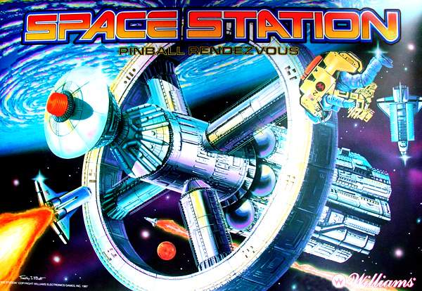 SPACE STATION (Williams) Translite