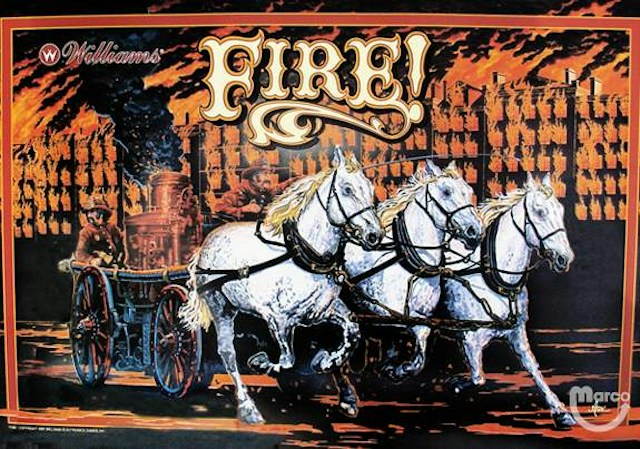 FIRE! (Williams) Translite