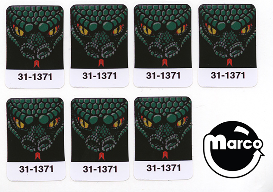 GRAND LIZARD (Williams) target decals 7